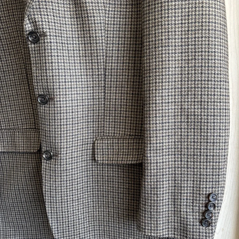 Men's 41L Wool Cashmere Blazer Ralph Lauren For Dillard's 3-Button Geometric